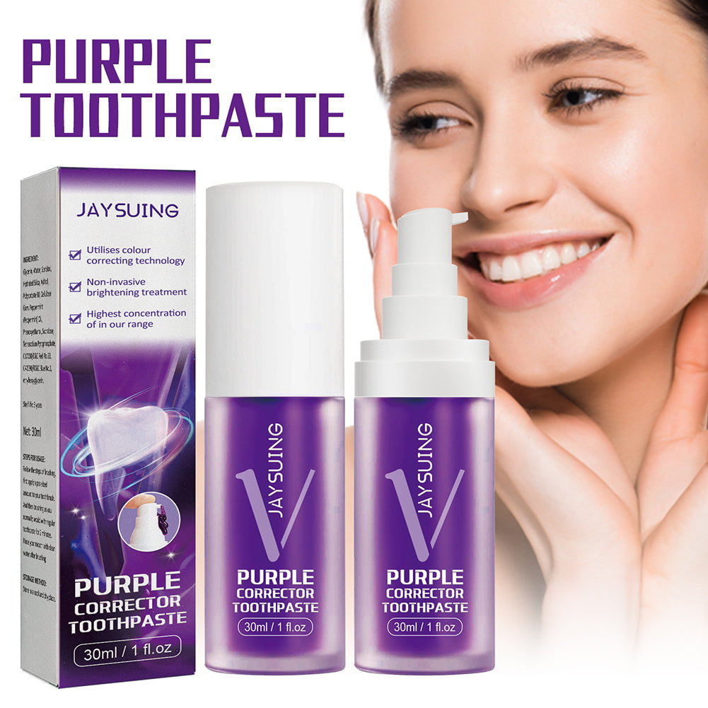 Purple Clareador V34: ¡Transforma Tu Sonrisa con Brillo Inmediato! Compra 1 y Obtén Otro Gratis – ¡Elimina las Manchas Ahora!